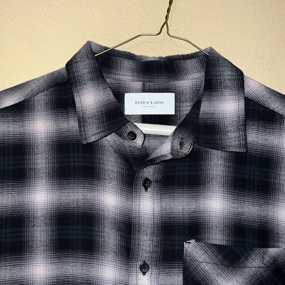 Ovadia and Sons Flannel Short-sleeve Button Up